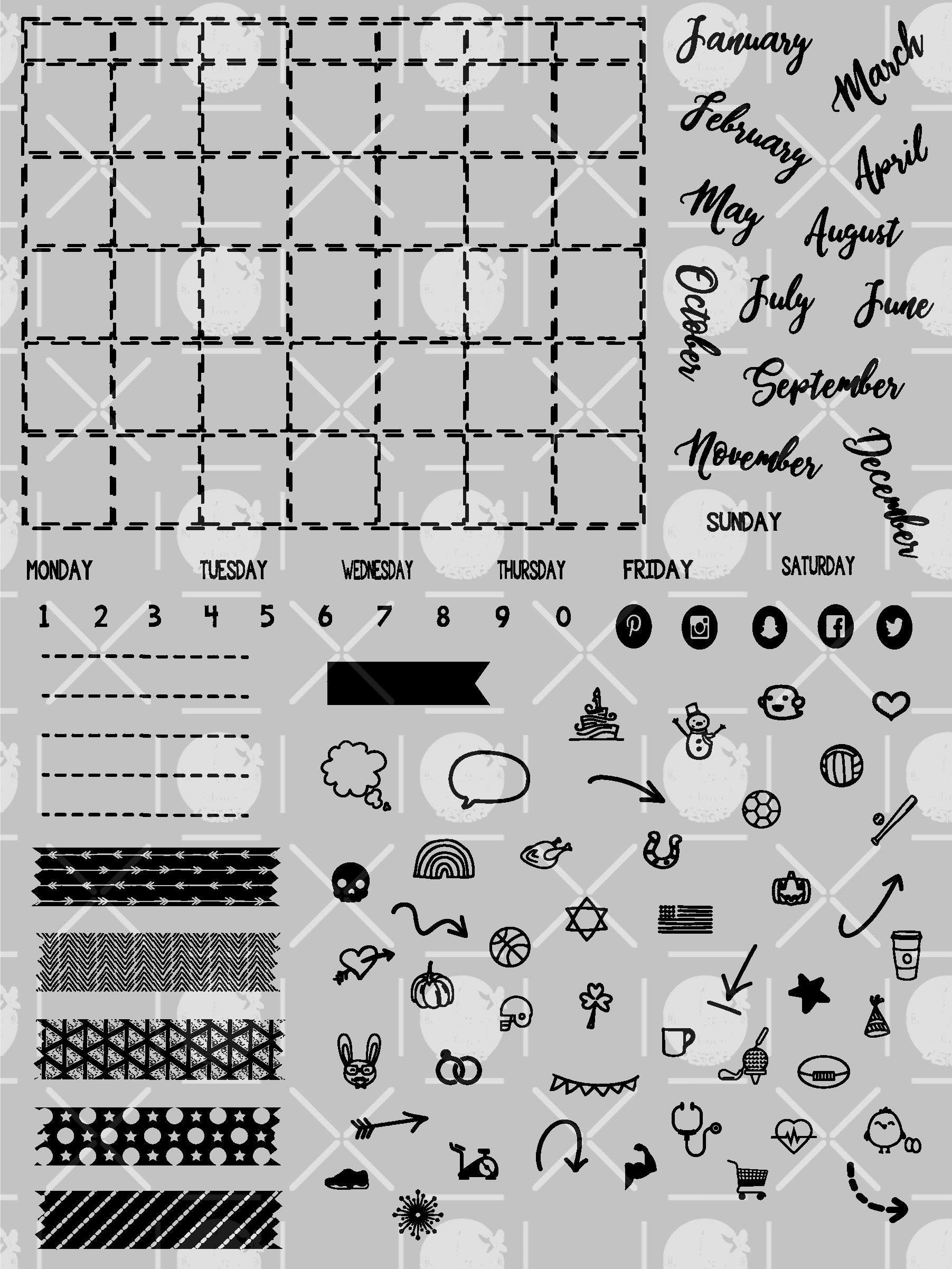 Planner Stamps